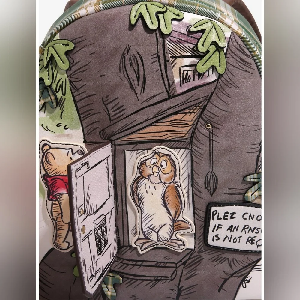 Danielle Nicole Disney Winnie the Pooh Owl's House Figural Mini Backpack  - Picture 2 of 7